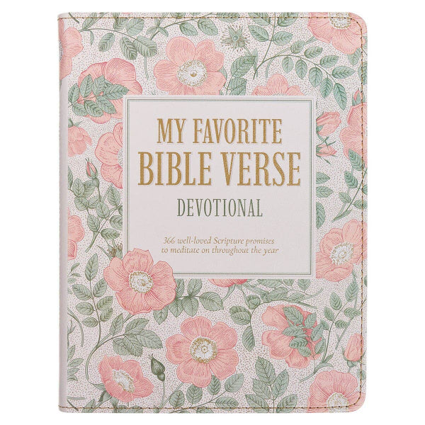 My Favorite Bible Verse Devotional Faux Leather Pink Journal