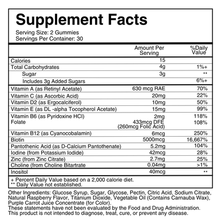Hair, Skin & Nails Gummies – Grow Thicker, Fuller Hair