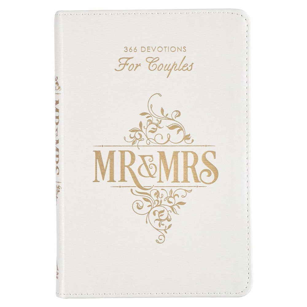 Mr And Mrs 366 Devotions For Couples White Faux Leather Devotional