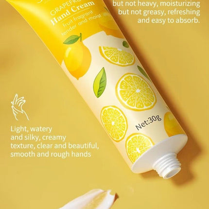 Fruit Extract Hand Cream Set Of 5 Avocado Grapefruit Lemon Non Greasy