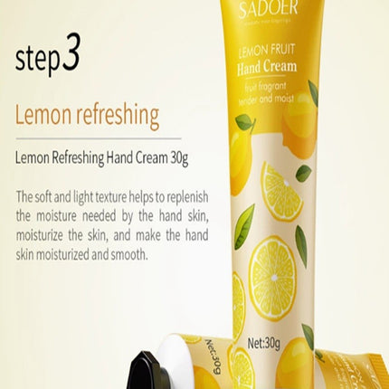 Fruit Extract Hand Cream Set Of 5 Avocado Grapefruit Lemon Non Greasy