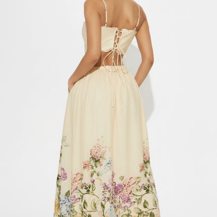 Aurelia Linen Maxi Dress Breathable Flowing Silhouette for Warm Weather