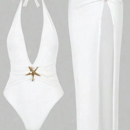 Sexy Solid Color One Piece Bikini Swimsuit For Women