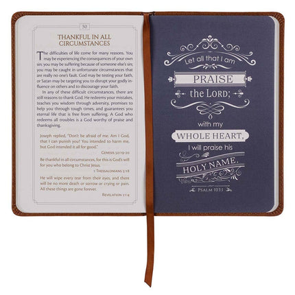 101 Devotions for Men Tawny Brown Faux Leather Devotional with Scripture Verses