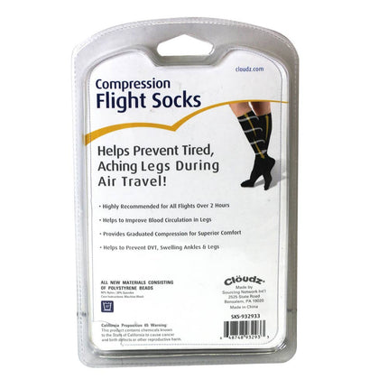 Cloudz Travel Compression Flight Socks Unisex Medium