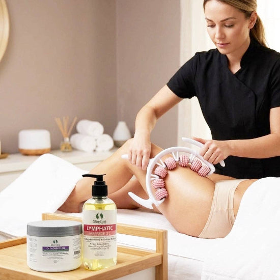 SlimSpa Lymphatic CelluSolution 3 Step Kit For Anti Cellulite And Drainage