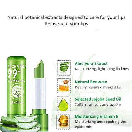 Natural Aloe Vera Hydrating Lipstick Smooth Daily Care